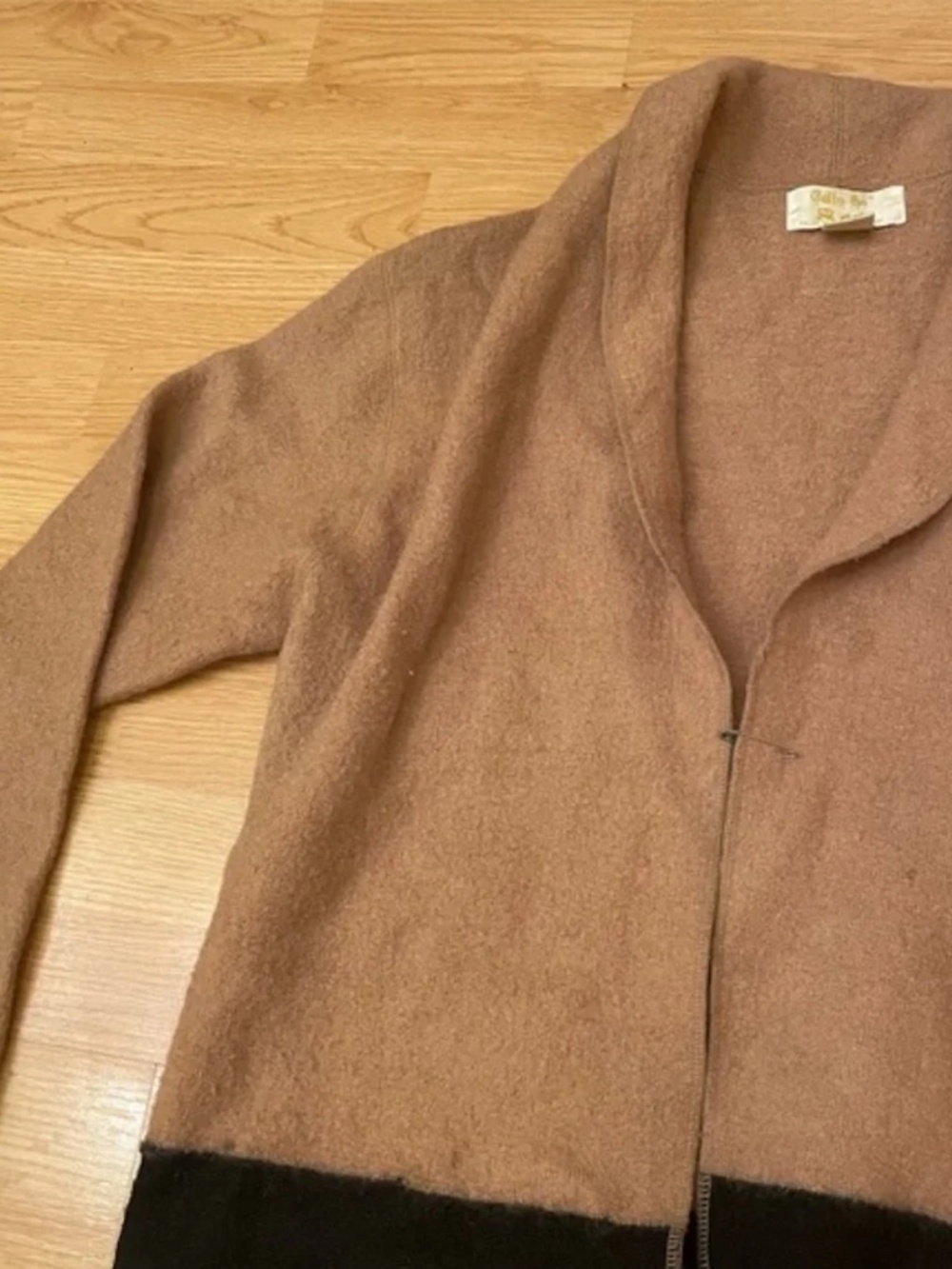 Vintage Brown‎ Wool Duster Sweater - Picture 2 of 8